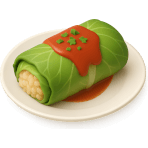 ¿Qué plato relleno se hace enrollando col?